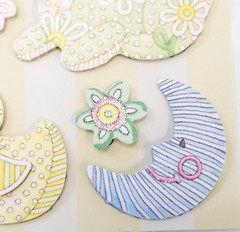 Studio 112 Baby Plush Toys Stickers Dimensional Cottage Core Pastels