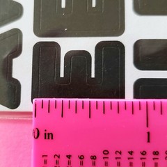 Ms Sparkle & Co 3/4″ Black Alphabet Stickers Matte Finish 4 Sheets 148 Stickers