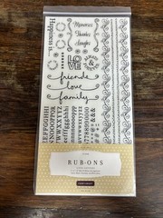 Close to my Heart Rub-ons LOVE LETTERS Z1098, HARD TO FIND, NEW