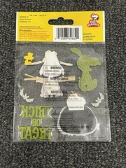 New! Peanuts Charlie Brown Snoopy Halloween Scrapbooking Stickers EK Success