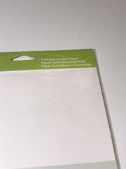CRICUT PRINTABLE STICKER PAPER 8.5X11 for Cricut Explore Machine NEW 12 Sheets