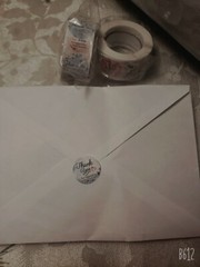1000pcs. 2 Rolls 1inch 6 Designs «Thank you for supporting my small business»