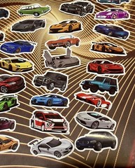 50 Pieces Bundle Pack Car Stickers High Glossy Finish
