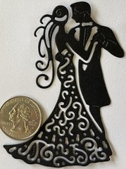 BEAUTIFUL COUPLE Die-Cut(6pc) Married•Invitation•Celebrate •Bride•Groom•Wedding