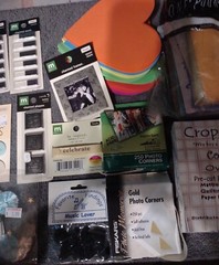 scrapbooking supplies lot, Variety of papers, embelishments, stickers, etc