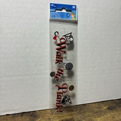 RARE Disney Peter Pan Captain Hook Walk The Plank Scrapbooking Title Stickers