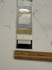 Heidi Swapp Glitter Frames 4CT Silver Gold White & Black Scrapbooking Crafts Art