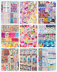 Fun 869+ STICKER Lot GIRLY Planner Themes & American HALLMARK Kid Girls Teens