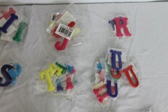 Lot Over 250 Puffy Letters Numbers Figures Shiny Fabric Scrapbook Teachers Craft