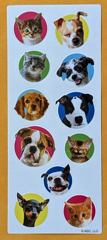 Dogs and Cats Sticker Sheet