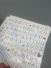 sticker lot scrapbook varied missing letters number birds heart stars nest READ