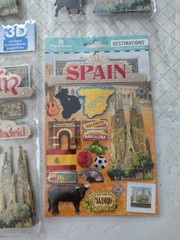 Paper House 3D Stickers, Spain, Brand New, Sealed, 4 Pkgs , 55 Stickers Total