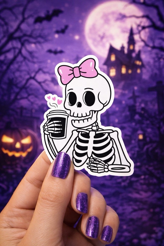 Pink Halloween Sticker Set – 25 Piece