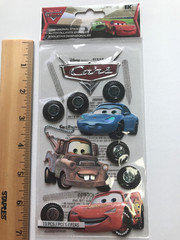 Lot EK Success Disney Scrapbook Stickers Mickey Cars Nemo Bottle Caps