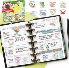 200 Pcs Cute Animal Stickers Bulk.Inspirational Stickers Packs for Boys Adults T