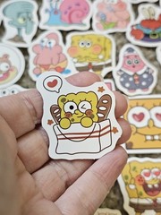 Lot Of Assorted Sponge Bob Stickers, Approximately 95 Stickers, Patrick Star