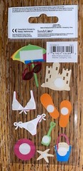 KeepSake Essentials Vacation Bikini Beach Umbrella 🏖Sandcastle Ocean Stickers