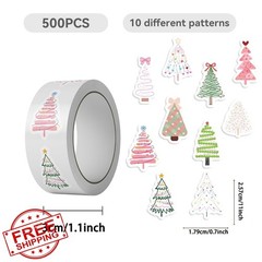 Nyxxoery 500PCS Christmas Tree Stickers