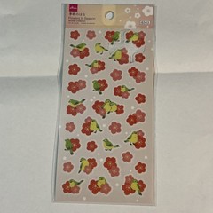 Daiso Japan Sakura Design Stickers Set of 4 Cherry Blossom Flowers Cute