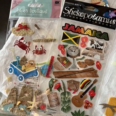 Jolee’s 3D embellished stickers New LOT of 25 vary themes Hawaii Cruise Travel
