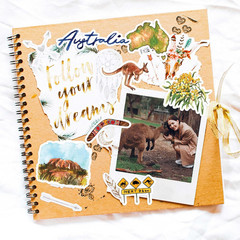 Outback Australia Travel Stickers (32Pcs) — for Scrapbooks, Journals