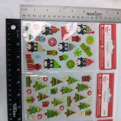 Holiday Time Sticker Packs Lot Of 4 New 76 Stickers Christmas Holiday Festive