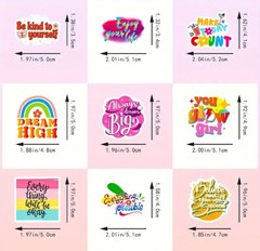 20 INSPIRATIONAL ASSORTED 2″ STICKERS PARTY FAVOR LABELS LIFE QUOTES LOVE HAPPY