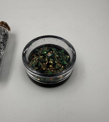 Lot of MIXED MEDIA & SCRAPBOOK Beads Glitter & Texture Embellishments, USED