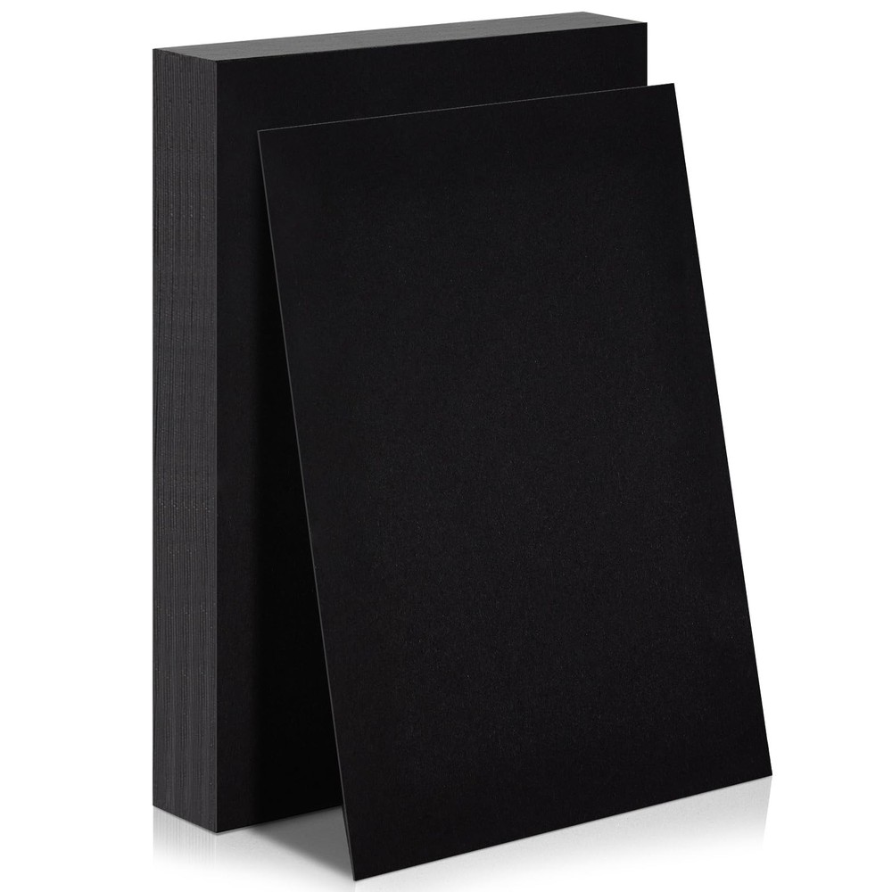 Heavy Duty Chipboard Book Board 20 Pcs 7×5 Inch Black Kraft Bookbinding Cover