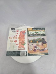 Vintage 1994 Plaid Rub-On Transfers Lot 2 Ivy Nature Pigs Country Critters Craft