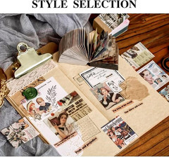 400Pcs Junk Journal Vintage DIY Material Paper Journaling Supplies Scrapbooking
