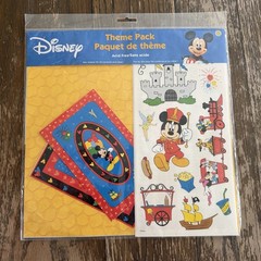 VTG Mickey Mouse Disney Theme Pack Scrapbook Set Stickers New