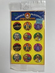 1983 Vintage Sticker Store McDonald’s Ronald McDonald Sealed Sticker Pack