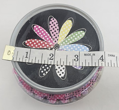 Spare Parts by The Paper Studio – Jumbo 4″ Flowers – Polka Dot Large Flower Jar