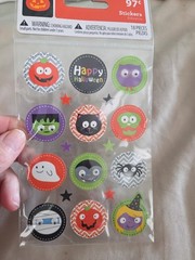 Vintage Halloween Scrapbook Sticker Multi-Brand Theme Pack Lot of 7