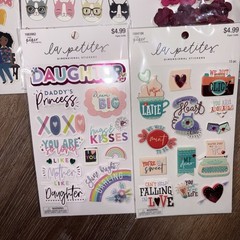 Paper studio la petites sticker lot 10 Dimensional Stickers – Sealed 2018 – 2019