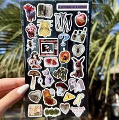 Creepycore 6 Sticker Sheets Scarycute Gothic Insects Horror Theme