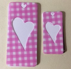 HEART TAG Die-Cuts(12pc)Comes In 2 Sizes(1-1/4″x 1/2″)&(7/8″x 2″)Card Making•