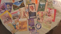 Junk Journal Ephemera Card Making Lot (C) Nice Colorful Mix