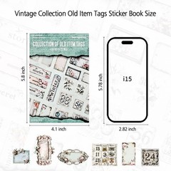 Dwpetzo Flroal Lace Tags Labels Stickers for Junk 4.13 x 5.83, Floral