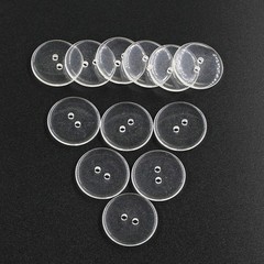 13/16″(20mm) Flatback Resin Clear Buttons Sewing Buttons, DIY Crafts Children…