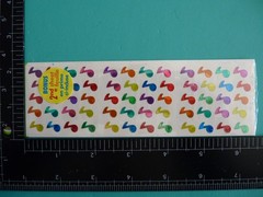 Sandylion Prismatic Stickers MUSICAL NOTES Sealed Pkg (2) Sheet