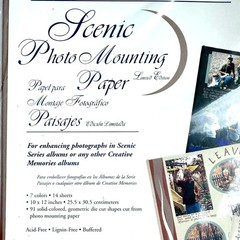 Creative Memories Scenic Photo Mounting Paper Pack 91 Die Cut Geometric NEW