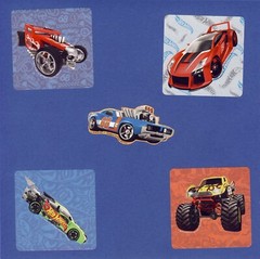 30 Shaped Stickers – Hot Wheels, Princess, Frozen, Inside Out, Spider-Man, Jake