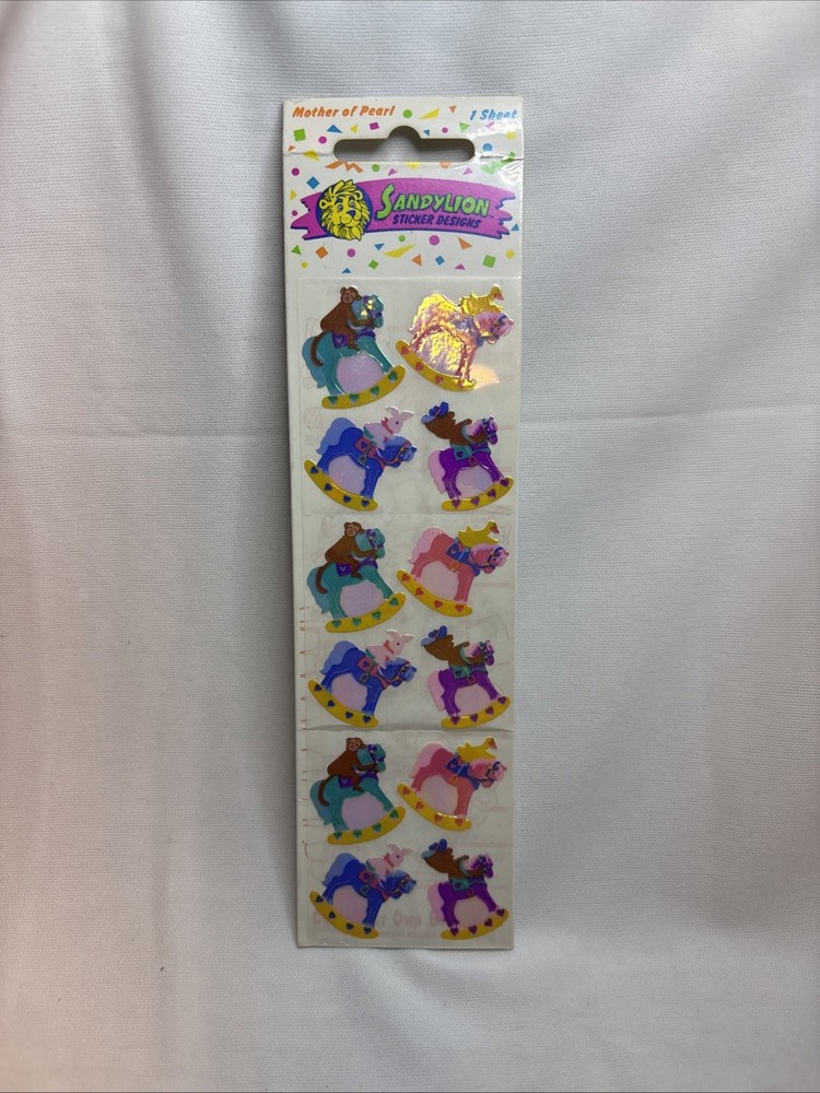 Sandylion RARE Sealed Pack of Mother of Pearl Opal 1990 Toys r Us Stickers!