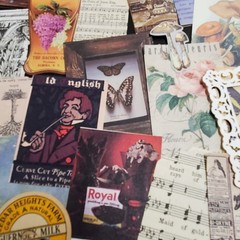 50 Piece Junk Journal Ephemera Pack-Small Pieces Vintage Inspired Scrapbook Lot