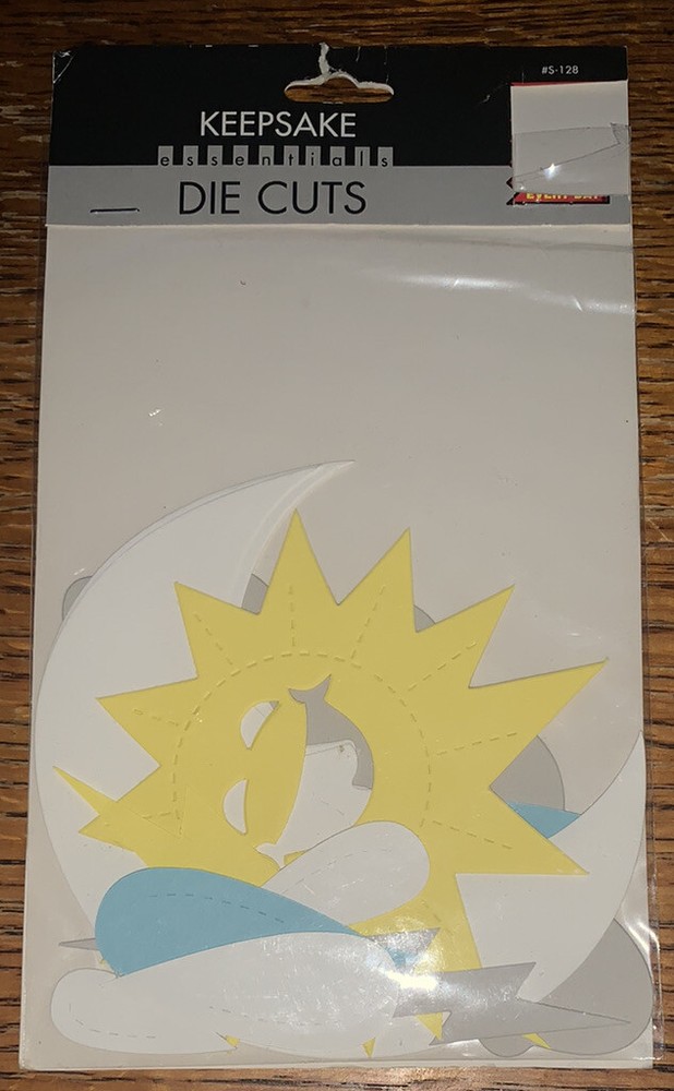 KeepSake Essentials Solid Die Cuts Weather Report Rain Drop Clouds Lightning Sun
