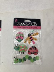 Lot of 5 Provo Craft STAND-OUTS 3D Stickers Insects, Zoo, Tools, Construction
