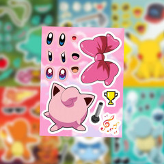 24 Sheets Cartoon Monster Stickers for DIY Birthday Party Supplies
