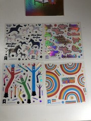 Pipsticks Pro Sticker Club Classic Pack 15 Sheets Mar 2021 Rainbows Mail & More!